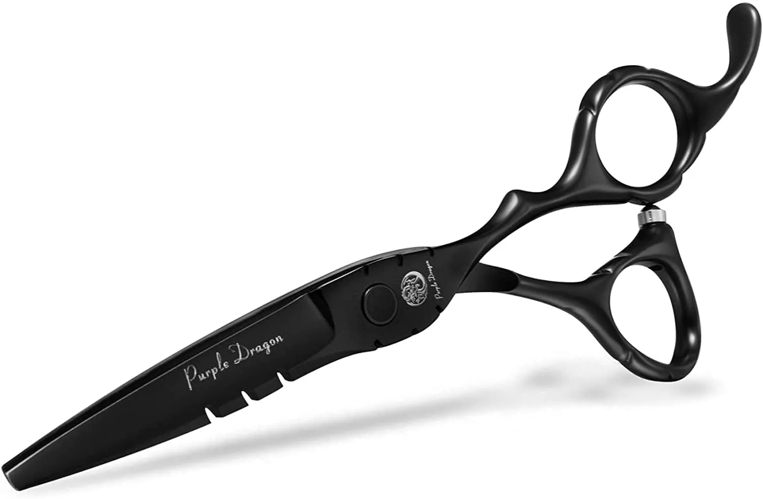Purple Dragon Professional Japan 440C Hair Salon Cutting Shear and Barber Thinning Scissor Hairdressing Shear Set with Bag