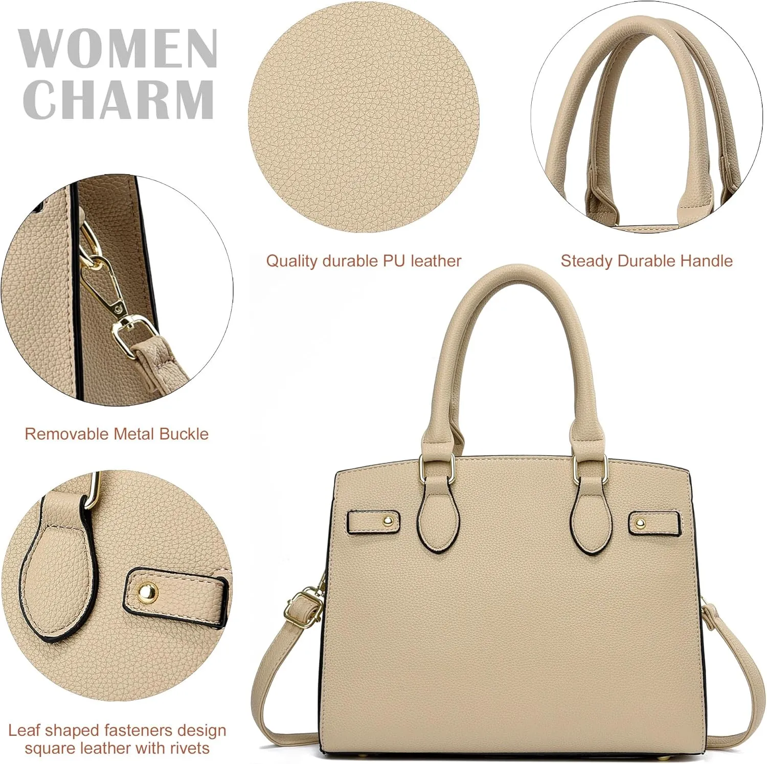 Purses and Handbags for Women Satchel Fashion Ladies Top Handle Shoulder Tote Bags