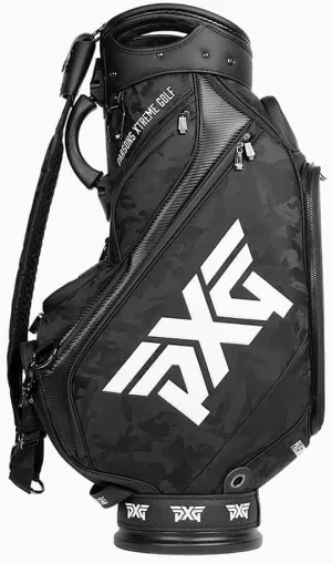 PXG B-2022 Jacquard Woven Fairway Camo(TM) Tour Bag Jacquard Woven Fairway Camo Tour Bag B-2022-FC-TOUR-BLK 6 Split Mouth No Nameplate Black