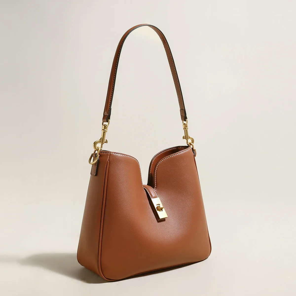Quick dispatch Leather Bag Scallop Tote Wi-Fi-enabled Stylish