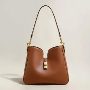 Quick dispatch Leather Bag Scallop Tote Wi-Fi-enabled Stylish