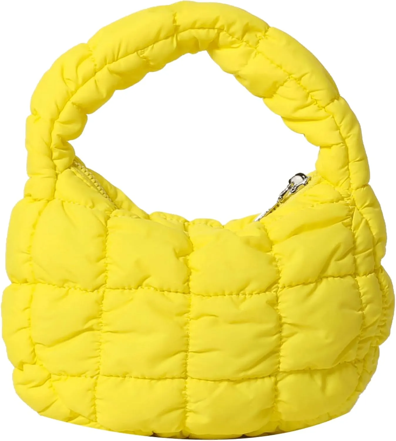 Quilted MINI Handbag and Purses Women Puffer Nylon Hobo Cotton Padded Purse Work Travel Lightweight