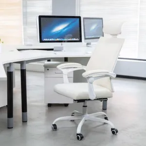 Qulomvs Ergonomic Office Chair,Mesh Office Chair with Headrest and Backrest,Computer Desk Chair 90-135 Adjustable Home Office Desk Chair with Wheels 360 Swivel Task Chair