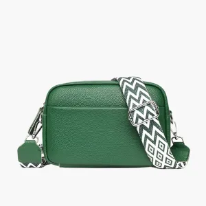Rachel – Textured Vegan Leather Crossbody Bag with Adjustable Strap