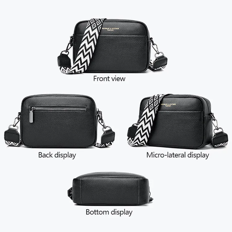 Rachel – Textured Vegan Leather Crossbody Bag with Adjustable Strap