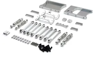 Rc Shock Absorber For MangNiu D90 D91 D96 For MN98 99S V1 1/12 Metal Shock Absorber Set Remote Control Car Tracked Vehicle Parts And Accessories Replacement Use(Silver)