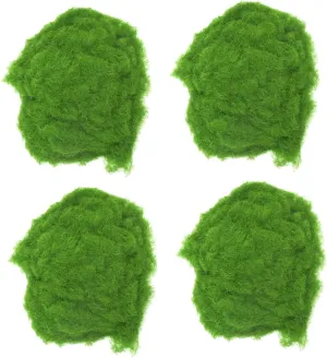 Realistic Nylon Lawn Moss Powder 4 Bags of Decorative Fake Moss for Centerpieces Gardening Fake Moss Fake Moss for Planters