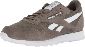 Reebok Men's Classic Leather Walking Shoe, Estl-Terrain Grey/White, 11.5 M US