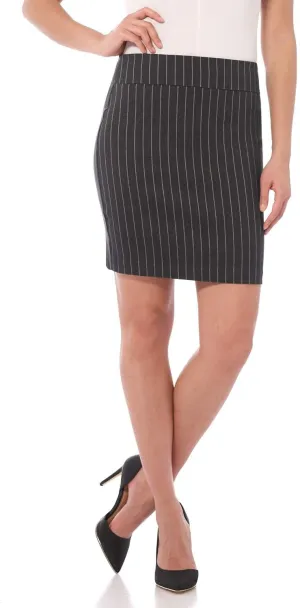 Rekucci Women's Ease Into Comfort Above The Knee Stretch Pencil Skirt