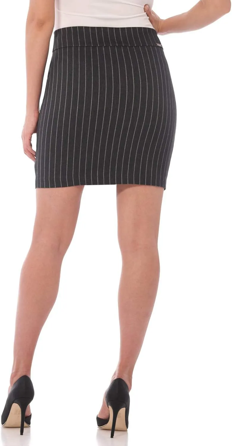Rekucci Women's Ease Into Comfort Above The Knee Stretch Pencil Skirt