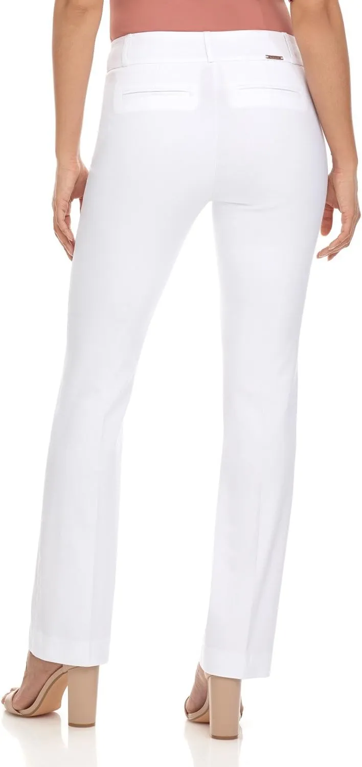 Rekucci Womens Ease into Comfort Fit Barely Bootcut Business Casual Stretch Pants in Regular/Tall/Petite fit