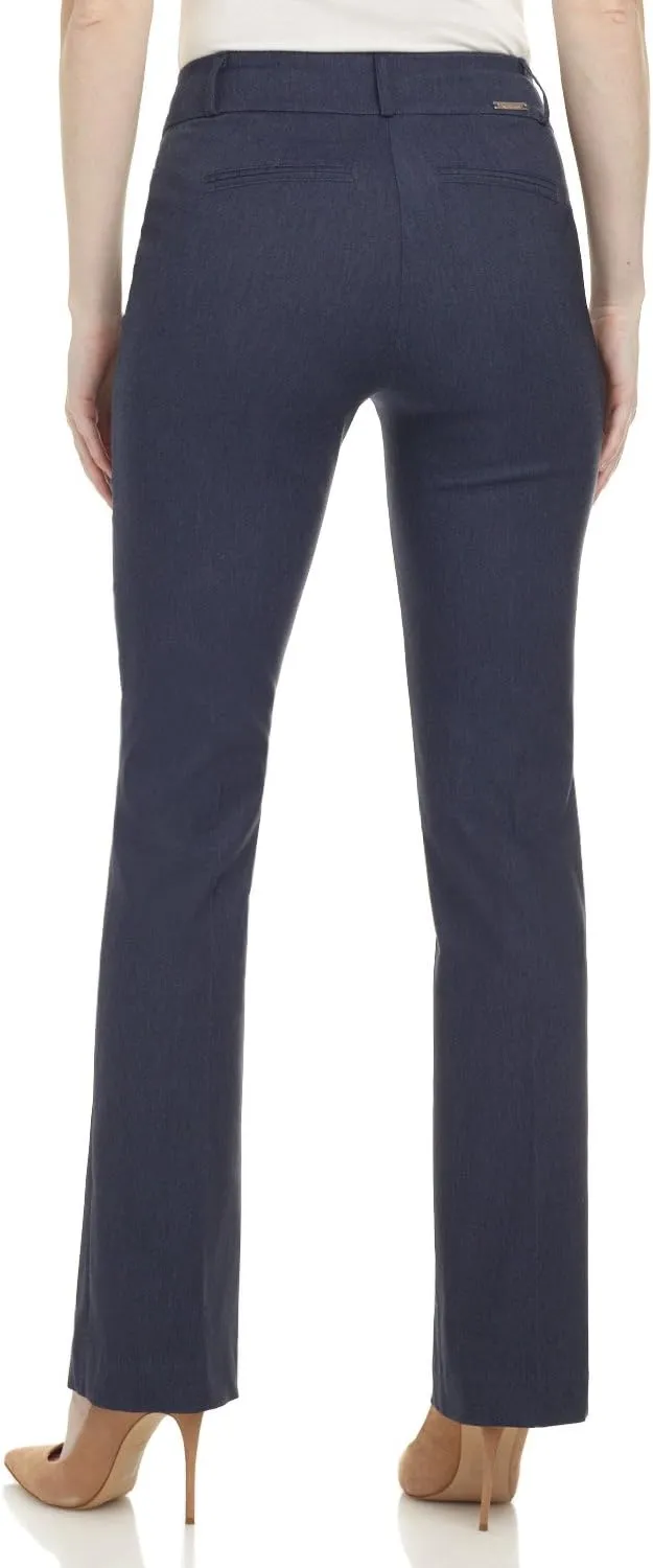Rekucci Womens Ease into Comfort Fit Barely Bootcut Business Casual Stretch Pants in Regular/Tall/Petite fit