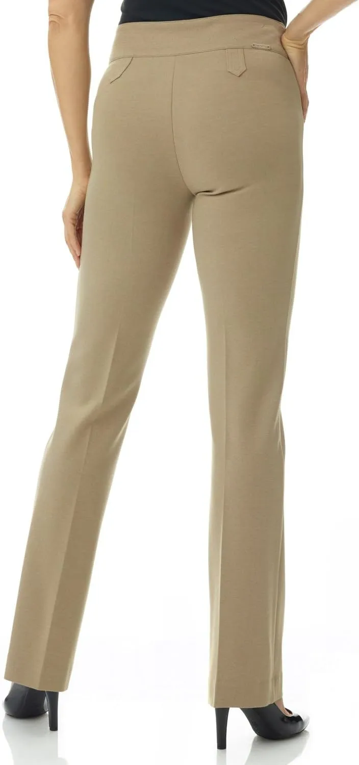 Rekucci Women's Secret Figure Pull-On Knit Bootcut Pant w/Tummy Control