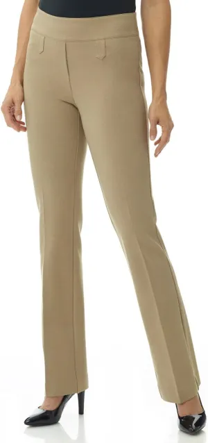 Rekucci Women's Secret Figure Pull-On Knit Bootcut Pant w/Tummy Control