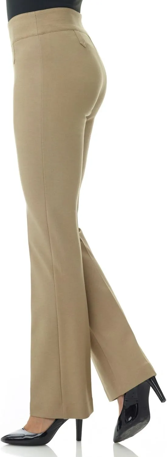 Rekucci Women's Secret Figure Pull-On Knit Bootcut Pant w/Tummy Control