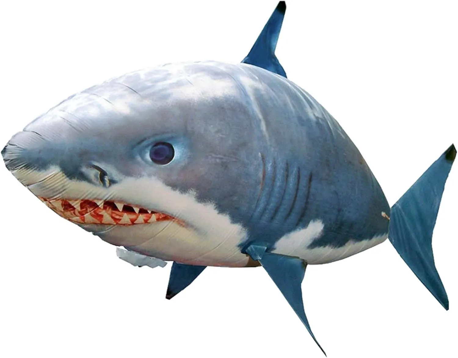 Remote Control Flying Shark, Inflated RC Inflatable Balloon Shark Clownfish Decoration for The Office, Family, Birthday Party, Wedding, Indoor Play (Blue Shark)