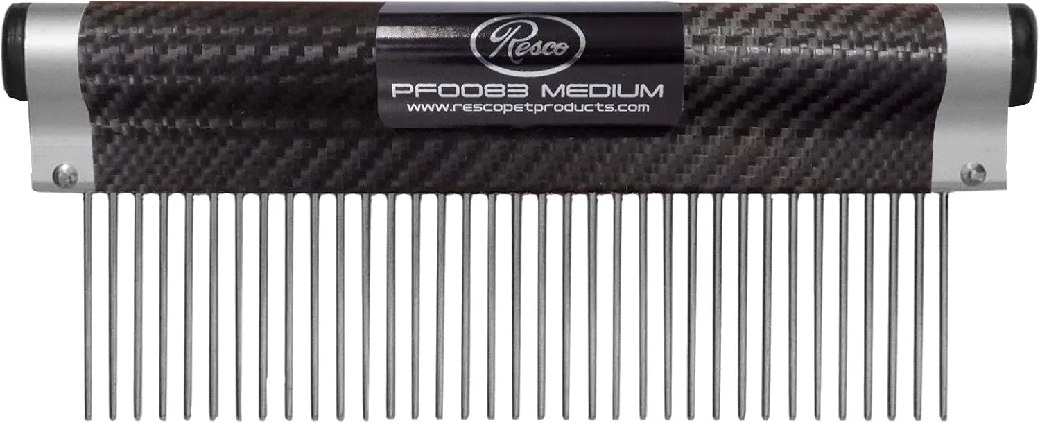Resco USA-MADE Wrap Comb for Pets, Medium, Carbon Fiber