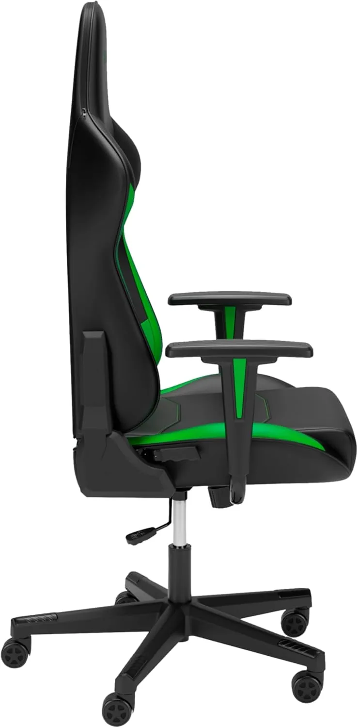 RESPAWN 110 Ergonomic Gaming Chair - Racing Style High Back PC Computer Desk Office Chair - 360 Swivel, Integrated Headrest, 135 Degree Recline with Adjustable Tilt Tension & Angle Lock - 2023 Green