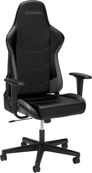 RESPAWN 110 Ergonomic Gaming Chair - Racing Style High Back PC Computer Desk Office Chair - 360 Swivel, Integrated Headrest, 135 Degree Recline with Adjustable Tilt Tension & Angle Lock - 2023 Grey