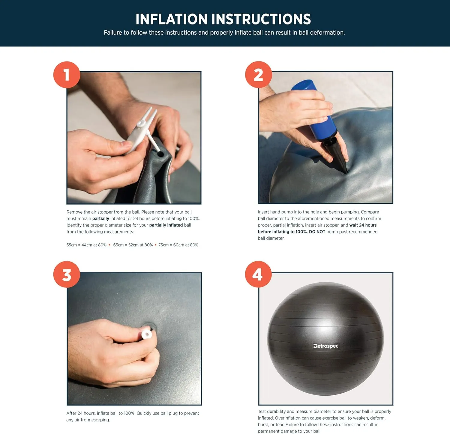 Retrospec Luna Exercise Ball
