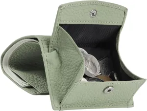 RFID Small Leather Wallet for Women with Coin Pouch Compact Trifold Mini Pocket Wallet with Cash Slot and Card Holders Great for Daily or Travel (Light Green)