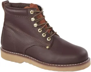 Rhino 61M28 6 inch Plain Toe Leather Work Boot - Brown
