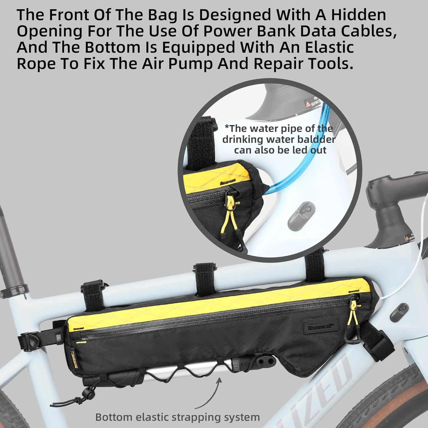 Rhinowalk Bike Frame Bag Waterproof Bike Triangle Bag Bicycle Pouch Under Tube Bag Professional Cycling Accessories
