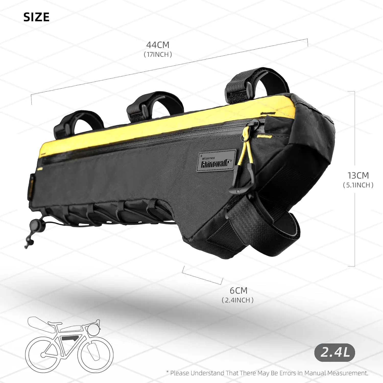 Rhinowalk Bike Frame Bag Waterproof Bike Triangle Bag Bicycle Pouch Under Tube Bag Professional Cycling Accessories
