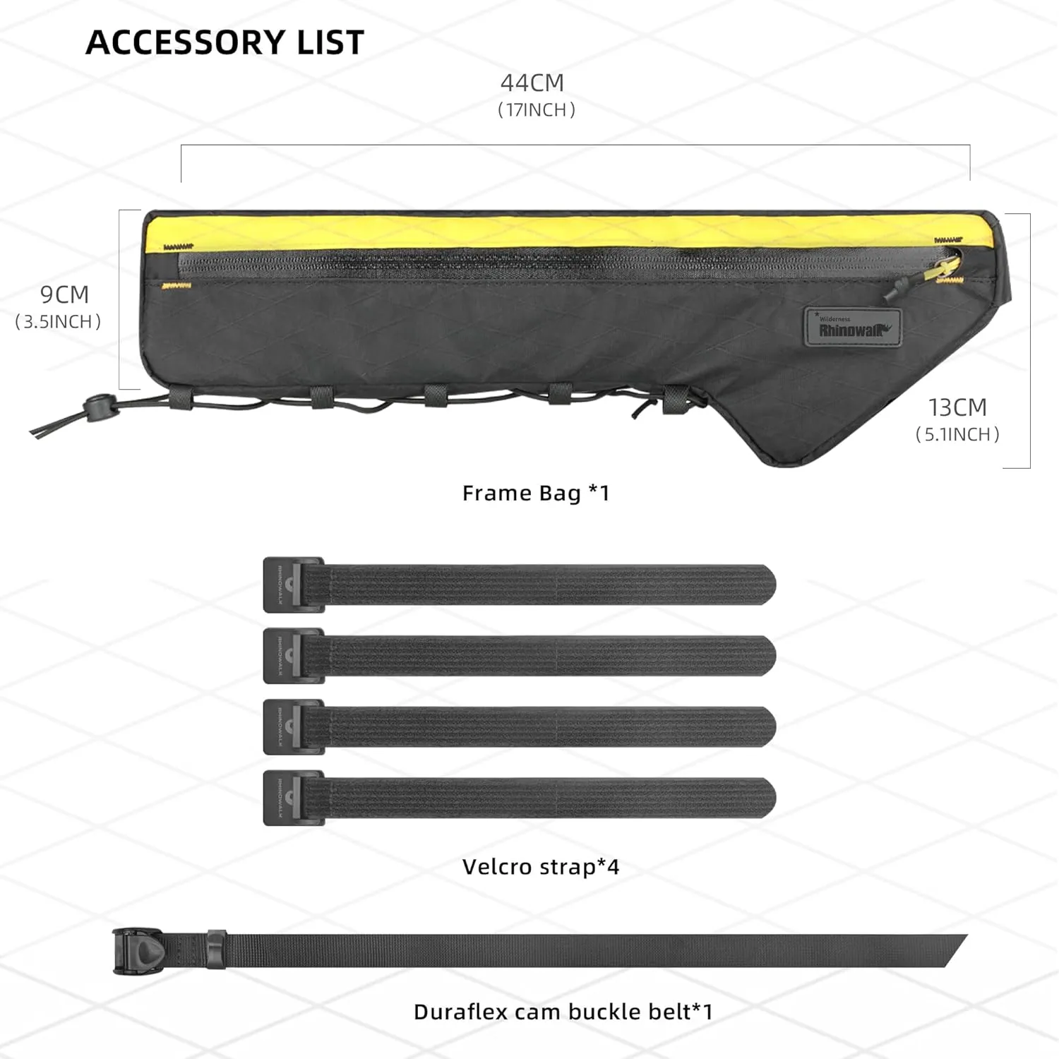 Rhinowalk Bike Frame Bag Waterproof Bike Triangle Bag Bicycle Pouch Under Tube Bag Professional Cycling Accessories