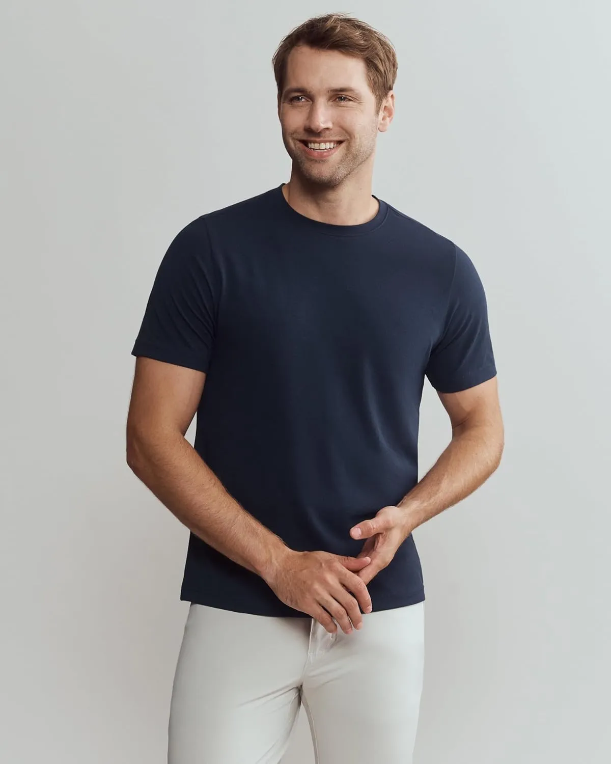 Rhone Men's Origin Performance Tee - Ultrasoft Cotton Blend Fabric, Lightweight, Moisture-Wicking, Anti-Odor T-Shirt