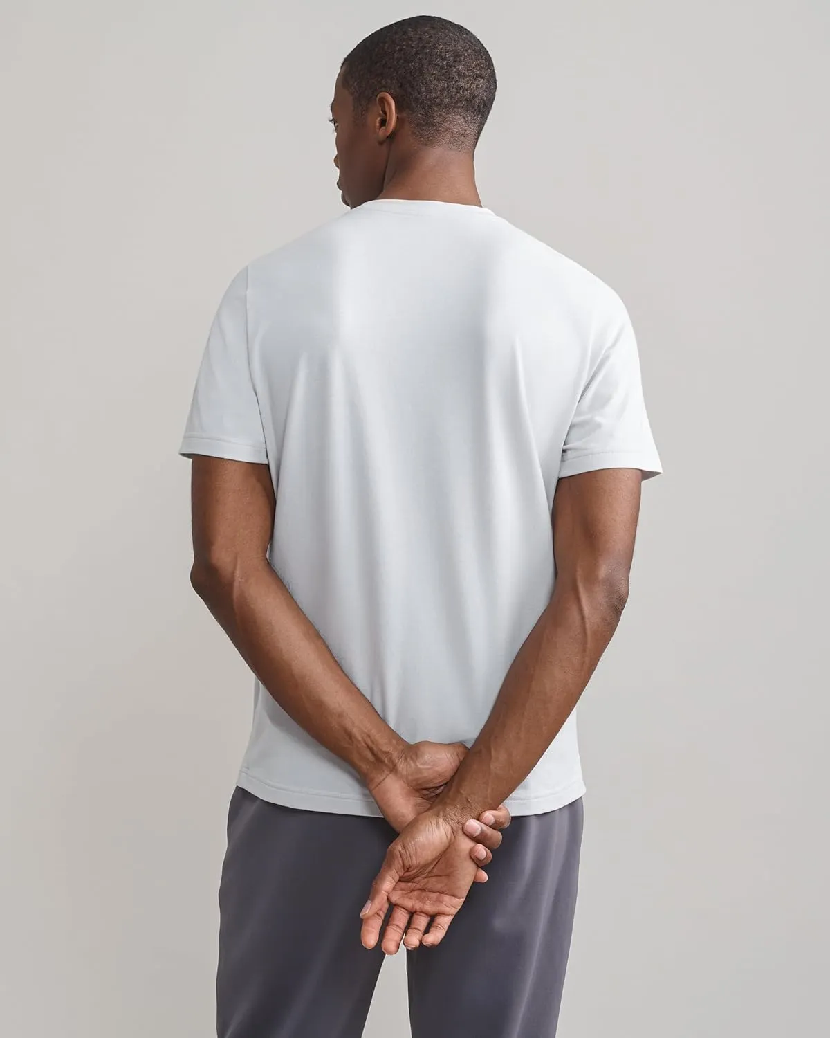 Rhone Men's Origin Performance Tee - Ultrasoft Cotton Blend Fabric, Lightweight, Moisture-Wicking, Anti-Odor T-Shirt