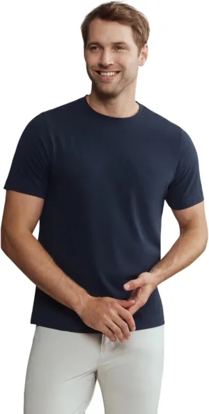 Rhone Men's Origin Performance Tee - Ultrasoft Cotton Blend Fabric, Lightweight, Moisture-Wicking, Anti-Odor T-Shirt