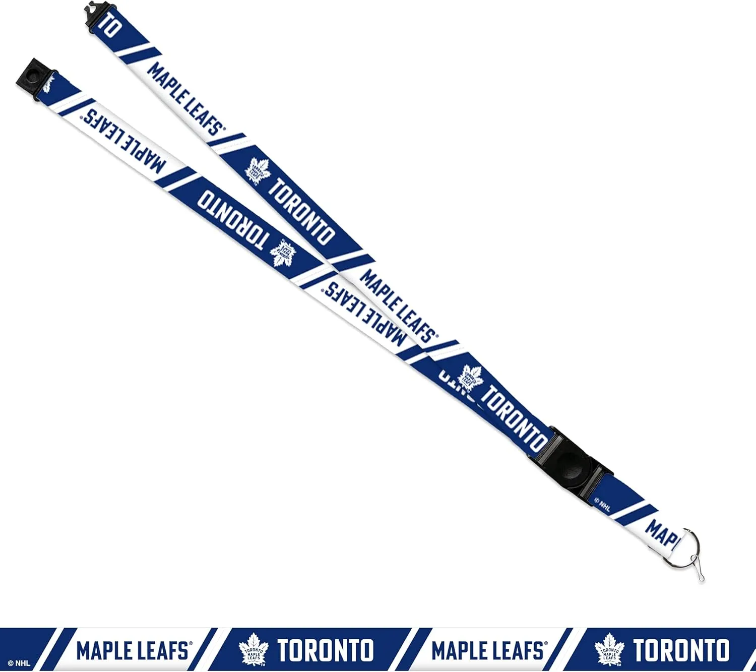 Rico Industries NHL Hockey 18" x 1" Premium Unisex-Adult Safety Breakaway Lanyard