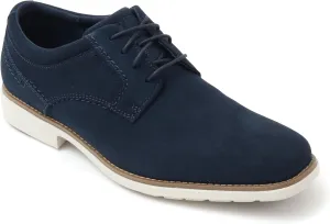 Rockport Total Motion Next Gen Plain Toe Men's Business Shoes, new dress blues suede, 25.0 cm W