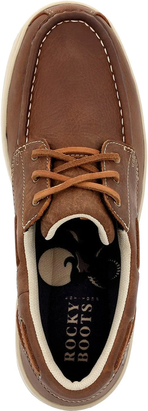 ROCKY Mens Dry-Strike SRX Slip Resistant Soft Toe Work/Duty - Brown