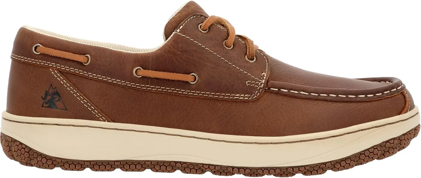 ROCKY Mens Dry-Strike SRX Slip Resistant Soft Toe Work/Duty - Brown