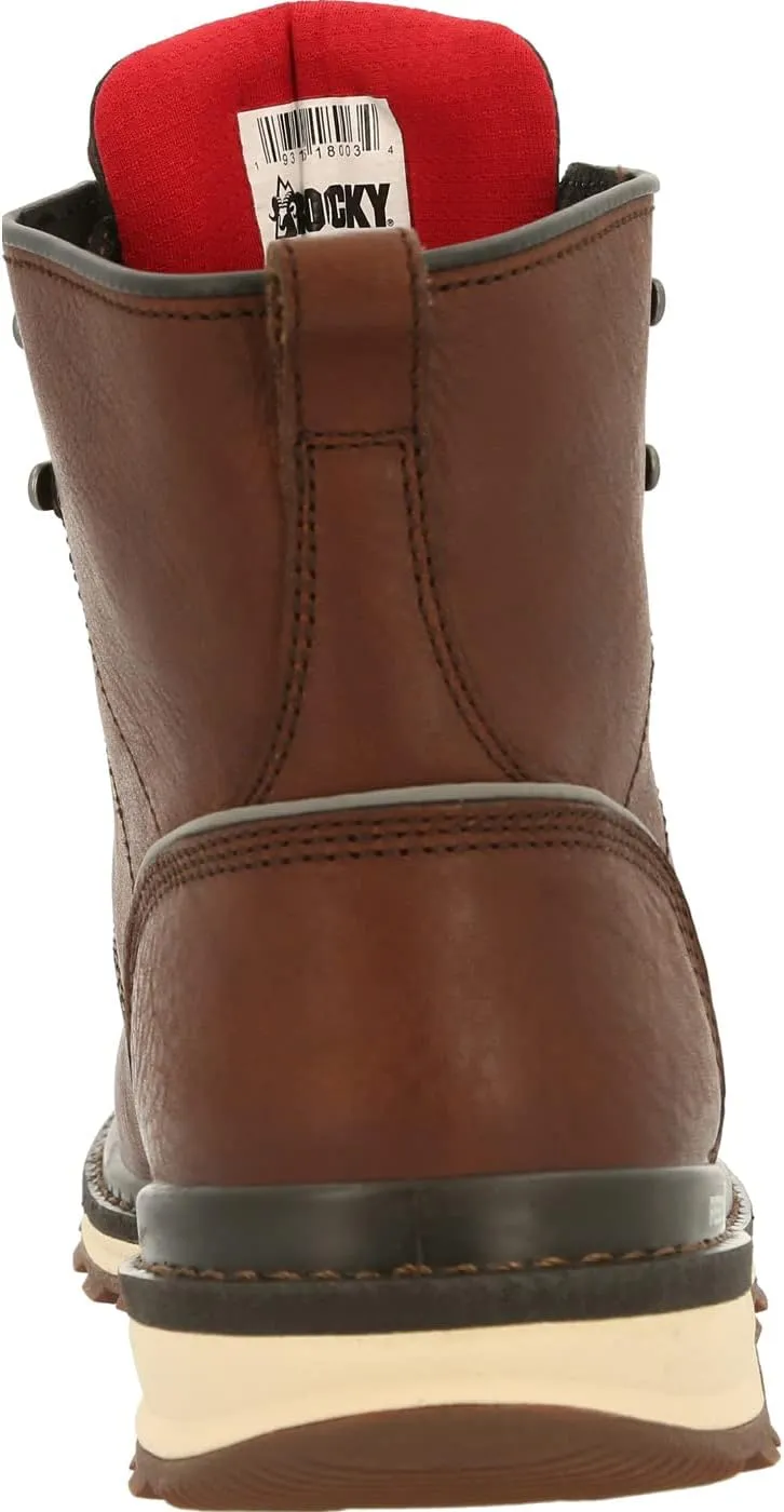ROCKY Rams Horn Unlined Brown Work Wedge