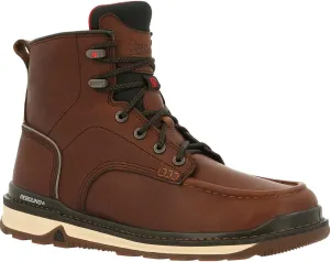ROCKY Rams Horn Unlined Brown Work Wedge