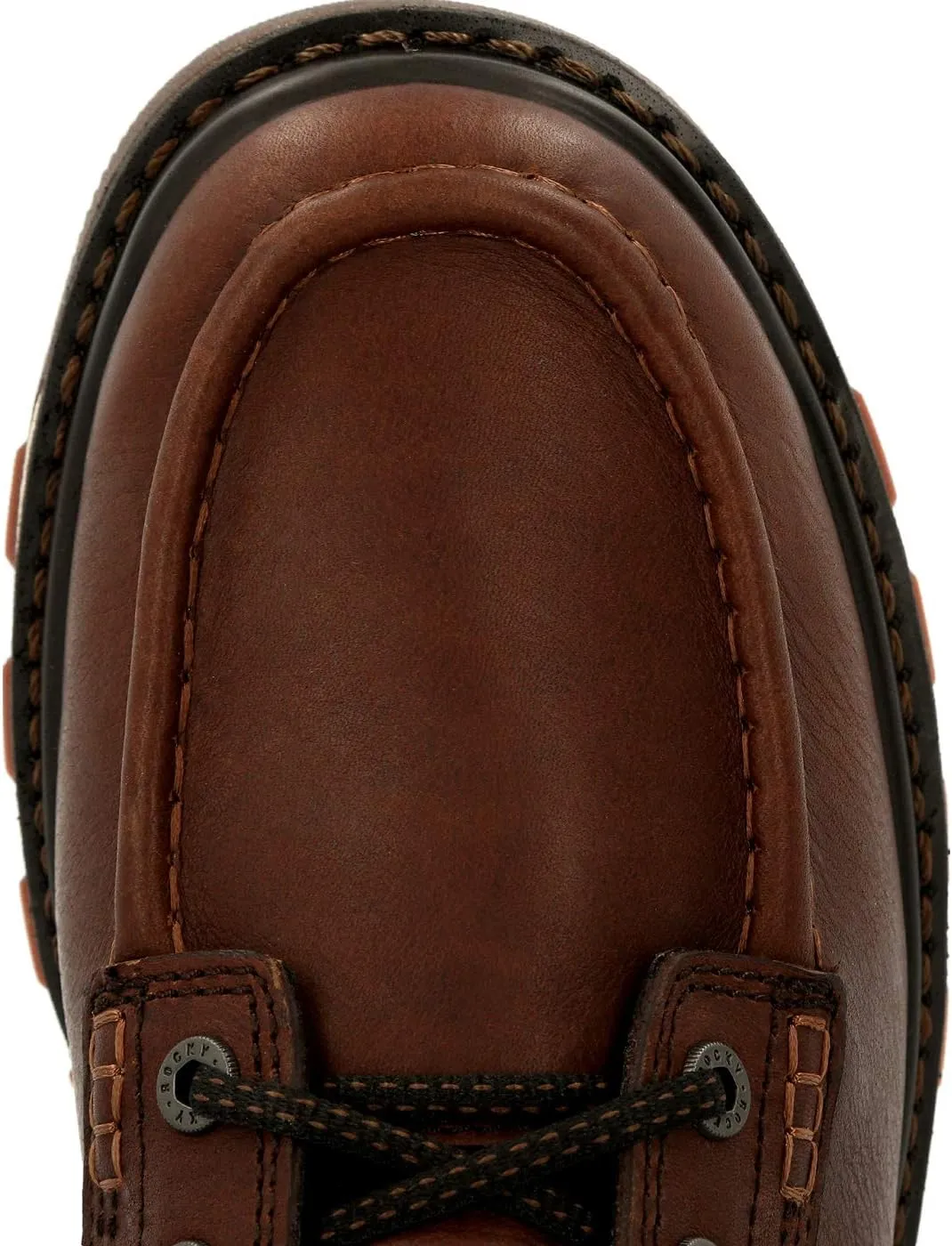 ROCKY Rams Horn Unlined Brown Work Wedge