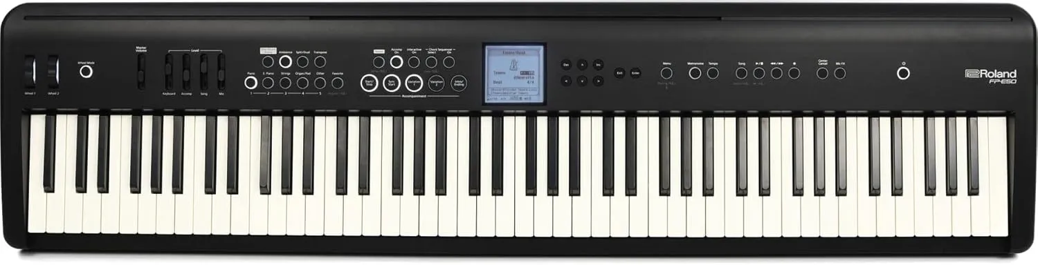 Roland FP-E50 Digital Piano | Supernatural Piano & Zen-Core Sound Engines | 88-Note Hammer-Action Keyboard | Professional Auto-Accompaniment | Mic Input with Vocal Harmony FX | Bluetooth/MIDI Support