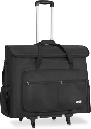 Rolling Travel Carrying Tote Bag with Wheels Compatible with Apple iMac Desktop Computer for 24 inch 21“ Monitor and Accessories