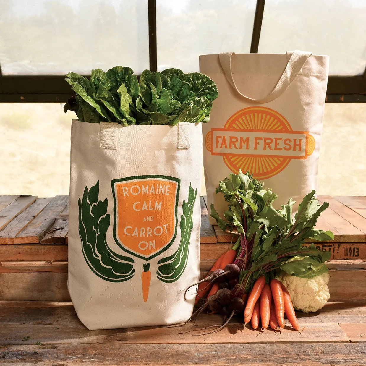 Romaine Calm Farmer Market Tote