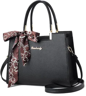 Roomy Fashion Womens Totes Handbag Satchel Shoulder Bag Lightweight Top Handle Bag PU Leather Crossbody Bag