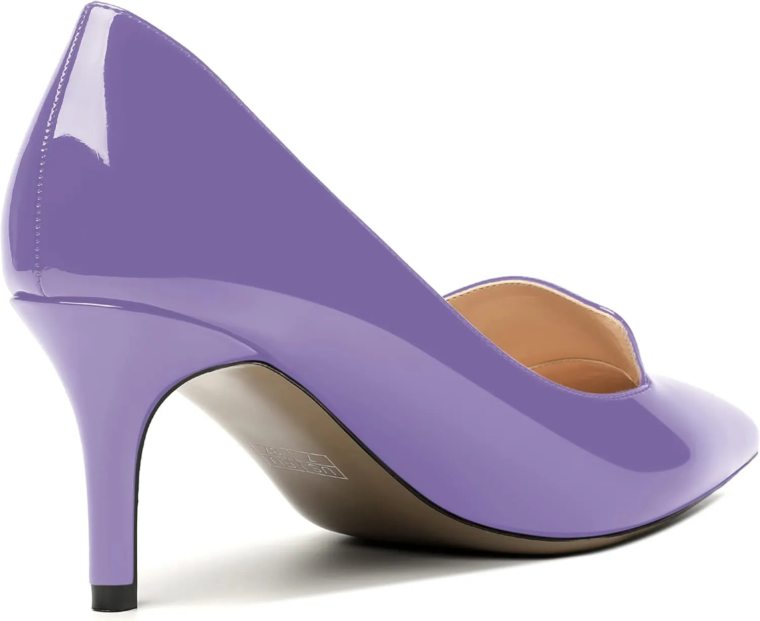 ROSERWISH Womens Patent Pointed Toe Fashion Party Slip On Office Stiletto High Heel Pumps Dress Shoes 2.5 Inch