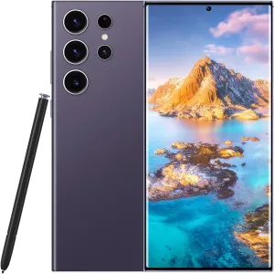 S24 Ultra Unlocked Phones 5G Cell Phone,Smartphone with Tool Pen, Android 14.0 Cell Phone 6GB 256GB Dual SIM Dual Standby (Purple)
