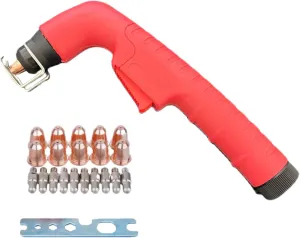 S45 Plasma Torch Head Low Frequency Plasma Cutting Torch With Electrodes PR0110 & Tips PD0116-08 22Pcs