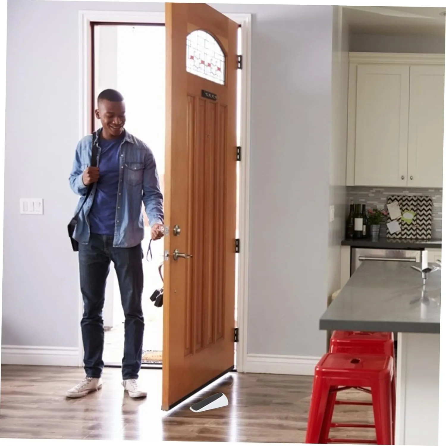 Safe Practical Door Stopper Door Wedge Stopper for Home Anti-Theft Prevent Finger Injuries Housewarming