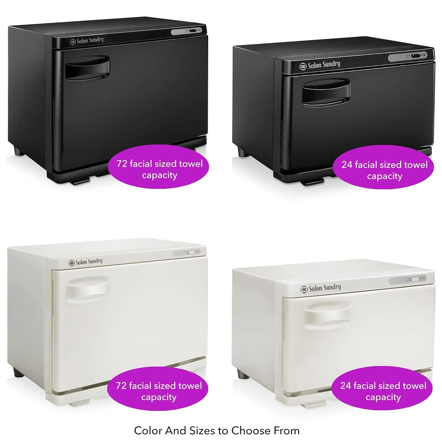 Salon Sundry Professional Hot Towel Warmer Cabinet - Facial Spa and Salon Equipment - Black