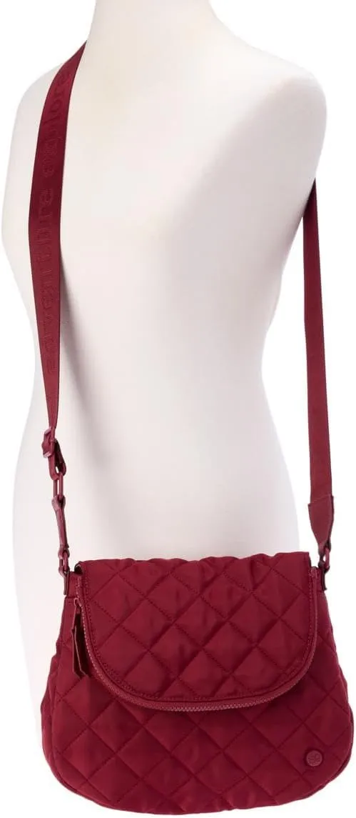 Samantha Brown To-Go Quilted Flap Saddle Crossbody