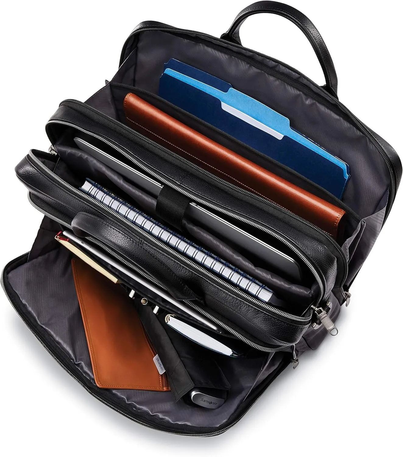 Samsonite Classic Leather Toploader Briefcase